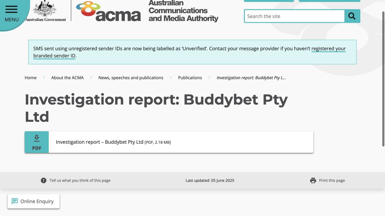 Official source record for Buddybet, captured on 10 August 2026